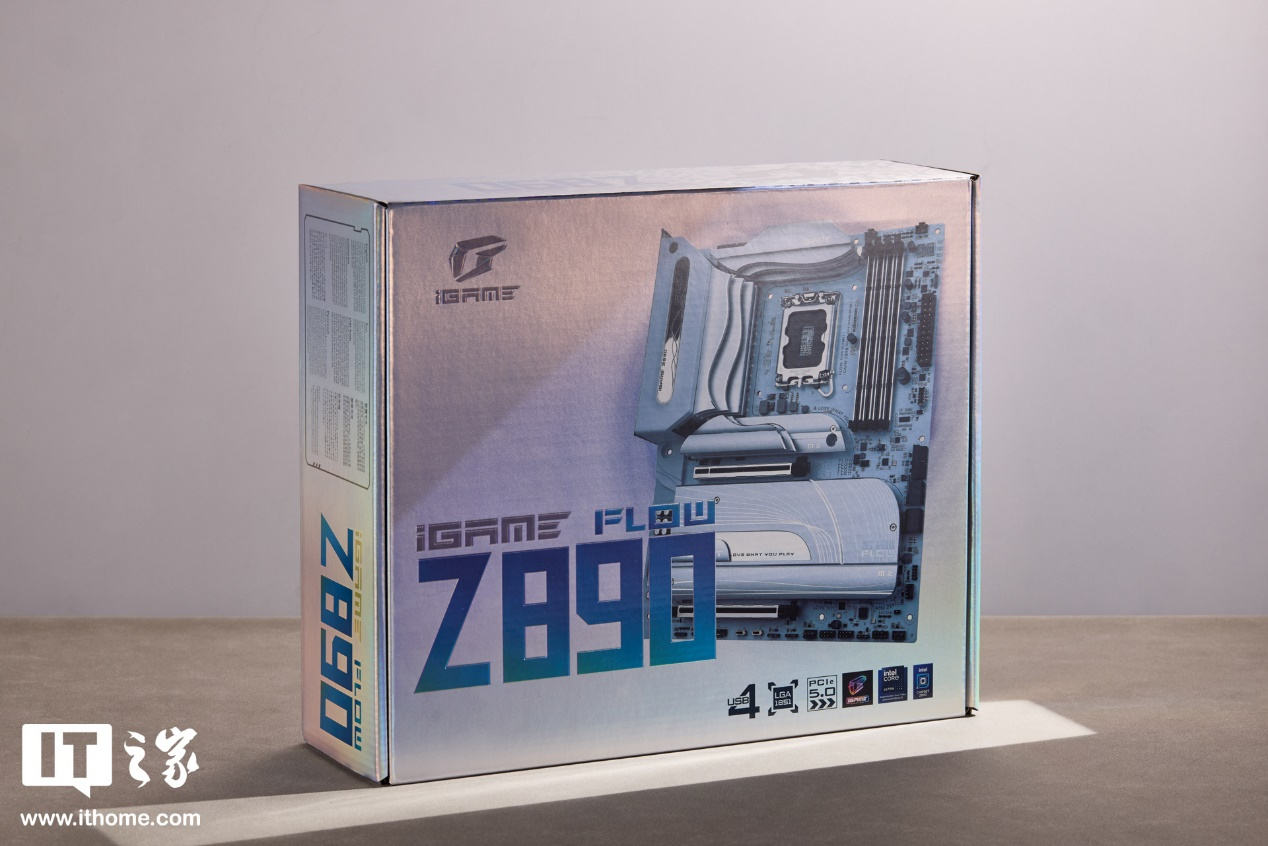 【IT之家开箱】iGAME Z890 FLOW V20 主板图赏：纯白美学加持，延续波普艺术风格