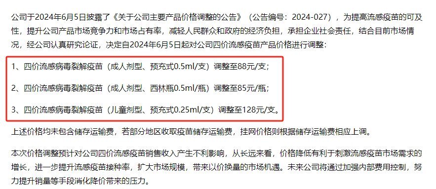 国内头部流感疫苗厂商第三季度业绩下滑 业内人士：对“价格战”走势没有把握，充满矛盾  第1张