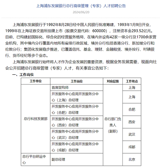 江湖求贤！多家银行发布行长“招募令”  第2张