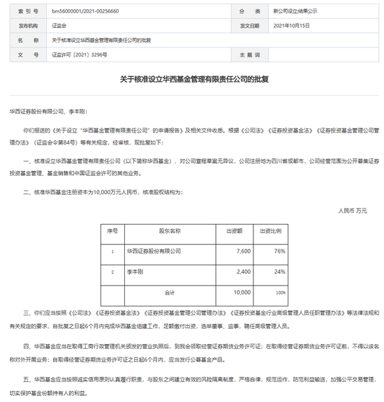 连亏三年之后，华西基金获股东方增资1亿，总经理却悄然“减持”？  第3张